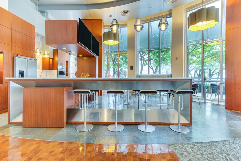 Resident cafe in community clubhouse