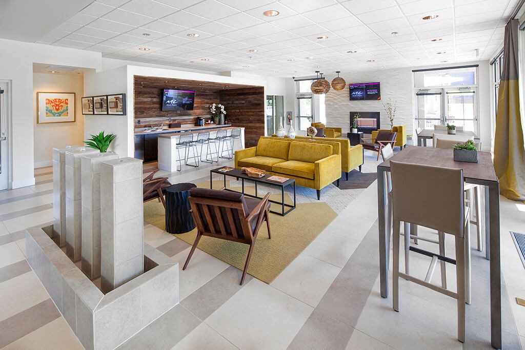 Posh Lounge Area In Clubhouse at Riverwalk, Eugene, Oregon