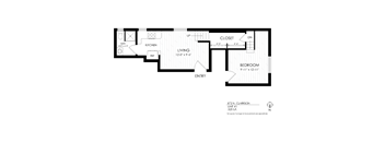 1 bedroom floorplan