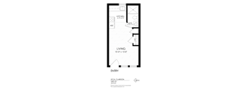 Studio floorplan