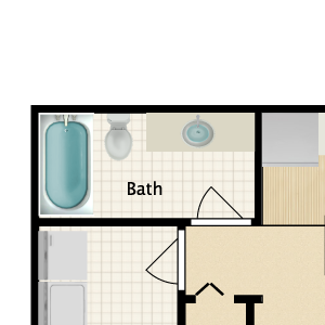 Two Bedroom One Bath