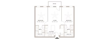 2 Bedrooms, 2 Bathrooms