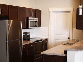 Stainless Steel Appliances at the brix apartments spokane