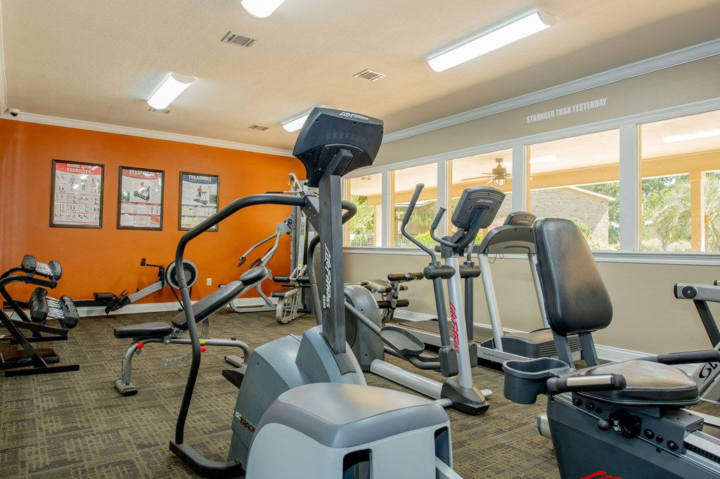 the gym at the village apartments