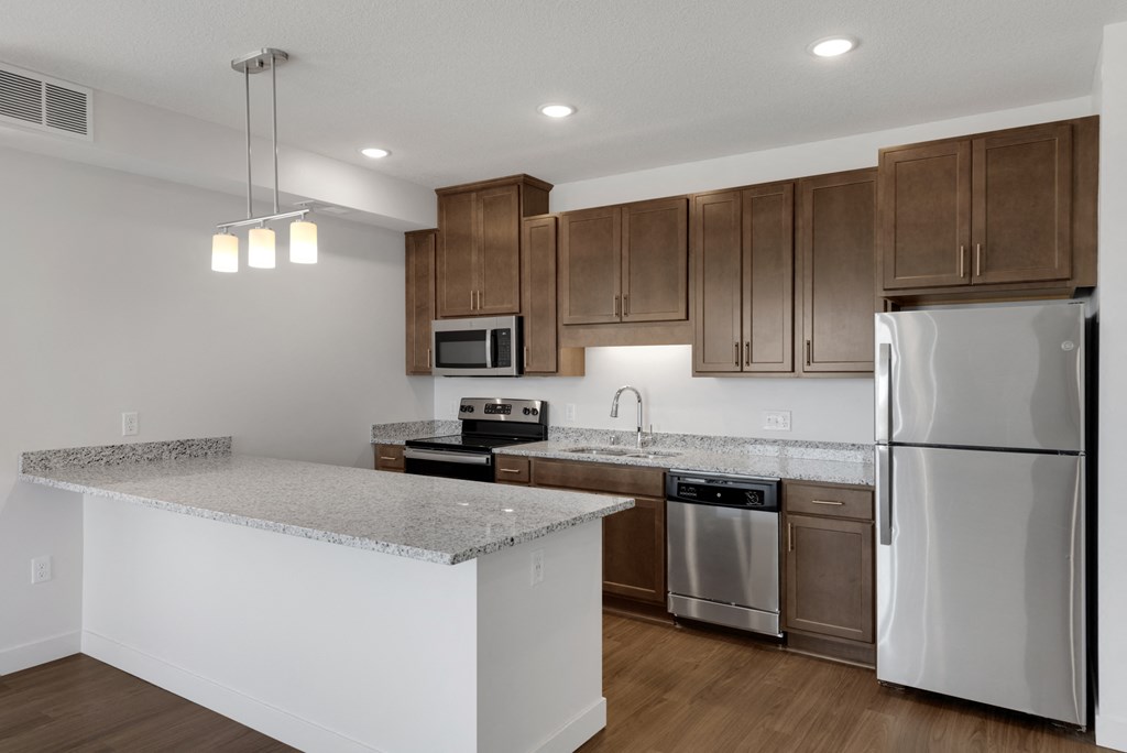 Fully Equipped Kitchen at Sonder House, Minnesota