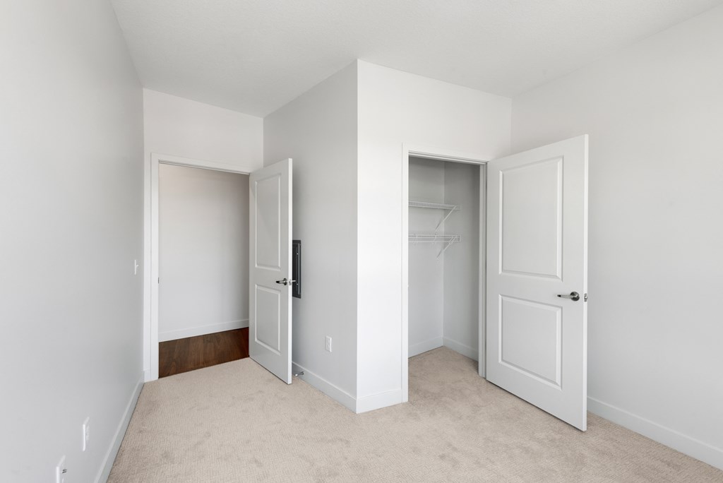 Bedroom With Closet at Sonder House, Brooklyn Center, Minnesota