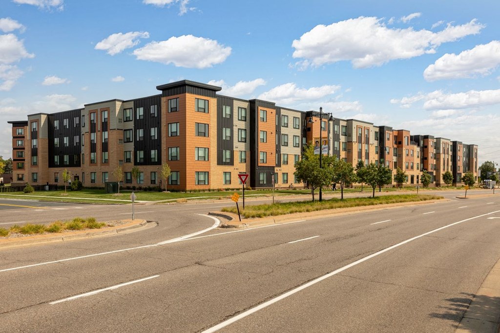 Exterior Landscape at Sonder House, Brooklyn Center, MN