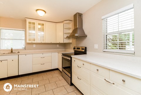 the kitchen is clean and ready for us to use