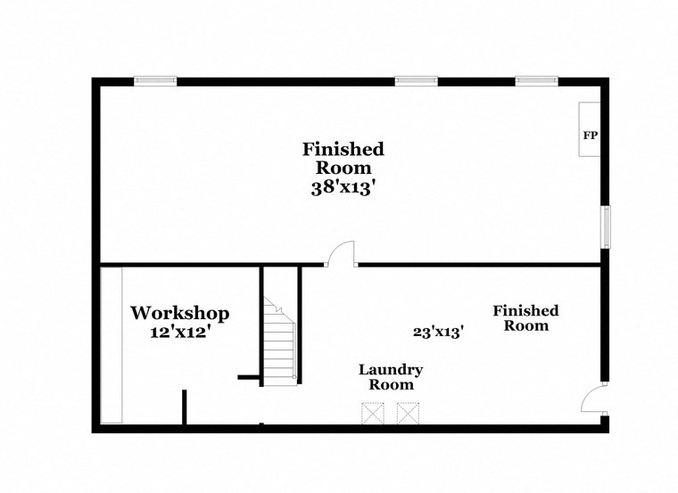 a floor plan of a house with a bedroom and a living room and a work