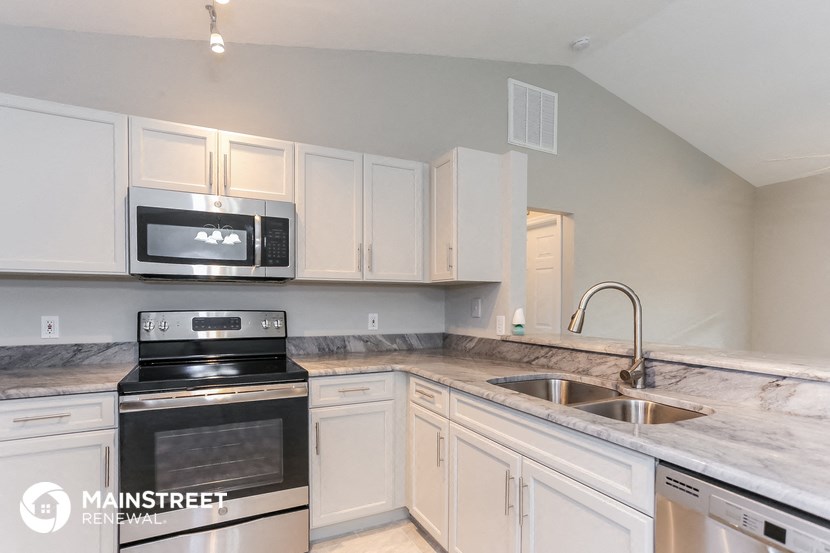 the kitchen is clean and ready for us to use