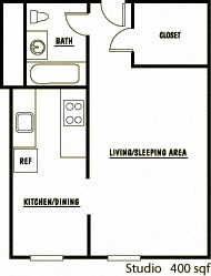 Studio 1 bath at Cambridge Apartments, Seattle, WA, 98101