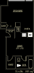 103 Vine St Studio Apartment, Affordable for Rent - Photo Gallery 10