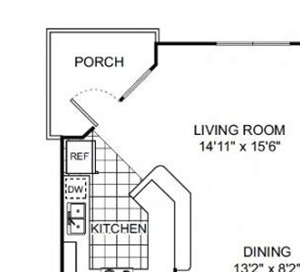 Jackson Floor Plan Jackson 2 bed 2 bath 1198 square feet floor plan