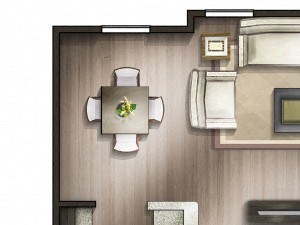 One Bedroom One Bath Floor plan One Bedroom One Bath Floor plan at Copperfield Apartments, Smyrna, TN