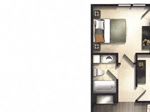 Emerald-1 Floor Plan Emerald-1 Floor Plan at Copperfield Apartments, Tennessee