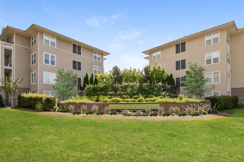Monument Sign Daytime at Alexander Village, Charlotte, NC