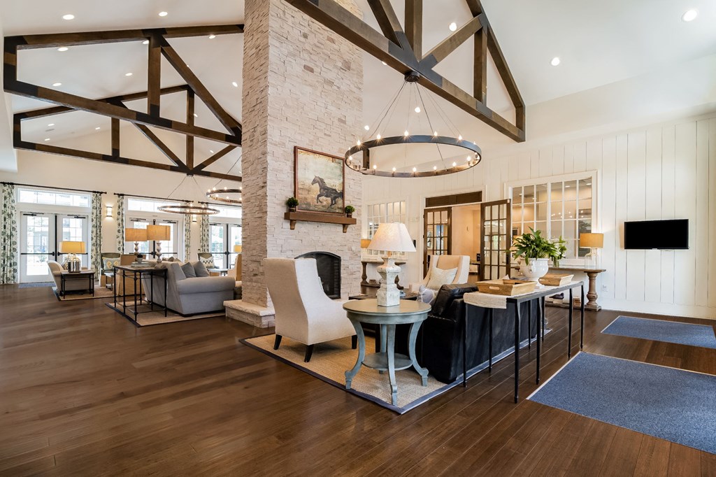 Clubhouse interior at Alexander Village, North Carolina