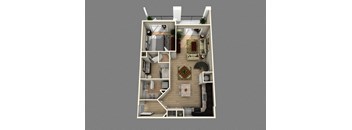 Collins Floor plan at Alexander Village, Charlotte