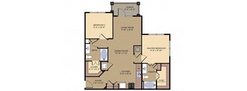 Georgian Floor plan at Alexander Village, North Carolina, 28262