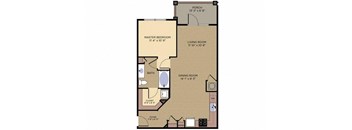 Verdoyer Floor plan at Alexander Village, Charlotte