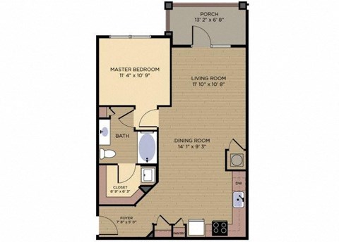 Verdoyer Floor plan at Alexander Village, Charlotte