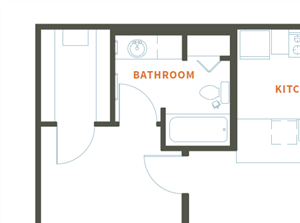 Two Bedroom Floor plan Two Bedroom Floor plan at Carrick Bend, Northglenn,Colorado