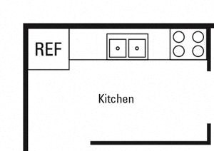 1 bed 1 bath floor plan A 1 bed 1 bath floor plan A at Highview Manor Apartments, Fairport