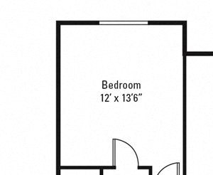 2 bed 1 bath floor plan A 2 bed 1 bath floor plan A at Highview Manor Apartments, Fairport, 14450