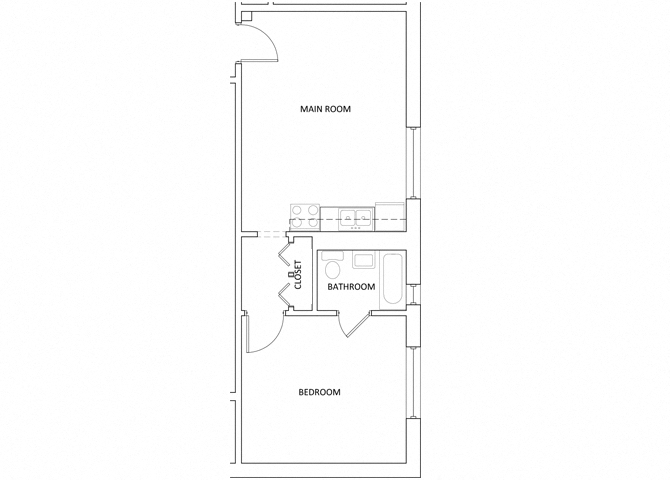 The Parkway Apartments A10 One Bed One Bath