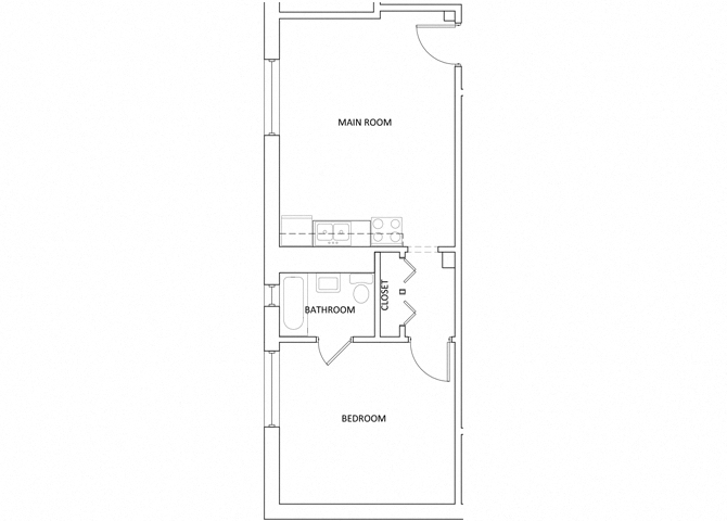 The Parkway Apartments A11 One Bed One Bath