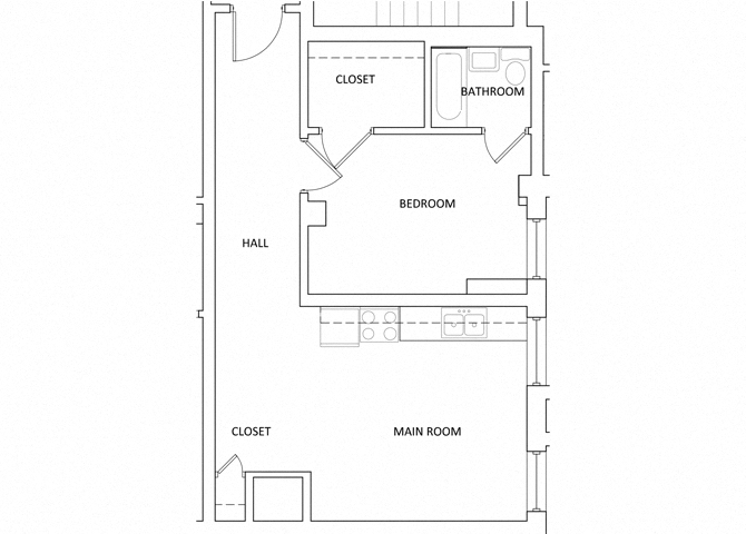 The Parkway Apartments A14 One Bed One Bath