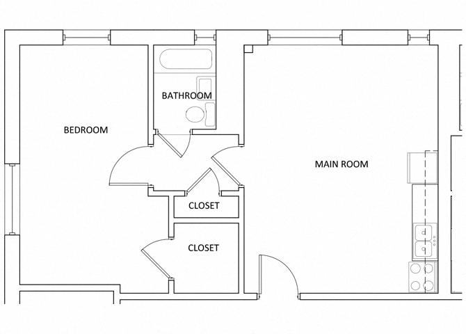 The Parkway Apartments A15 One Bed One Bath