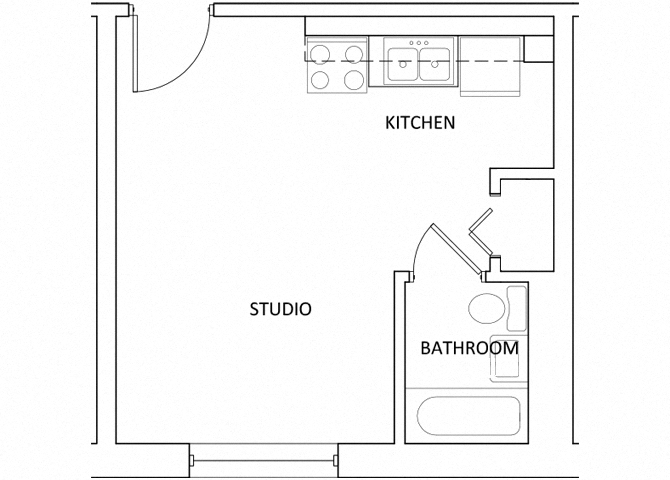 The Parkway Apartments A3 Studio