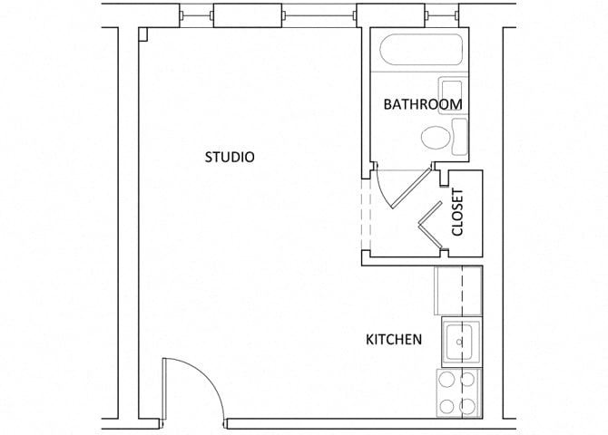 The Parkway Apartments A8 Studio