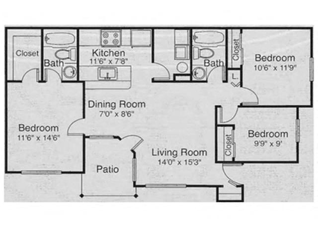 THREE BEDROOM