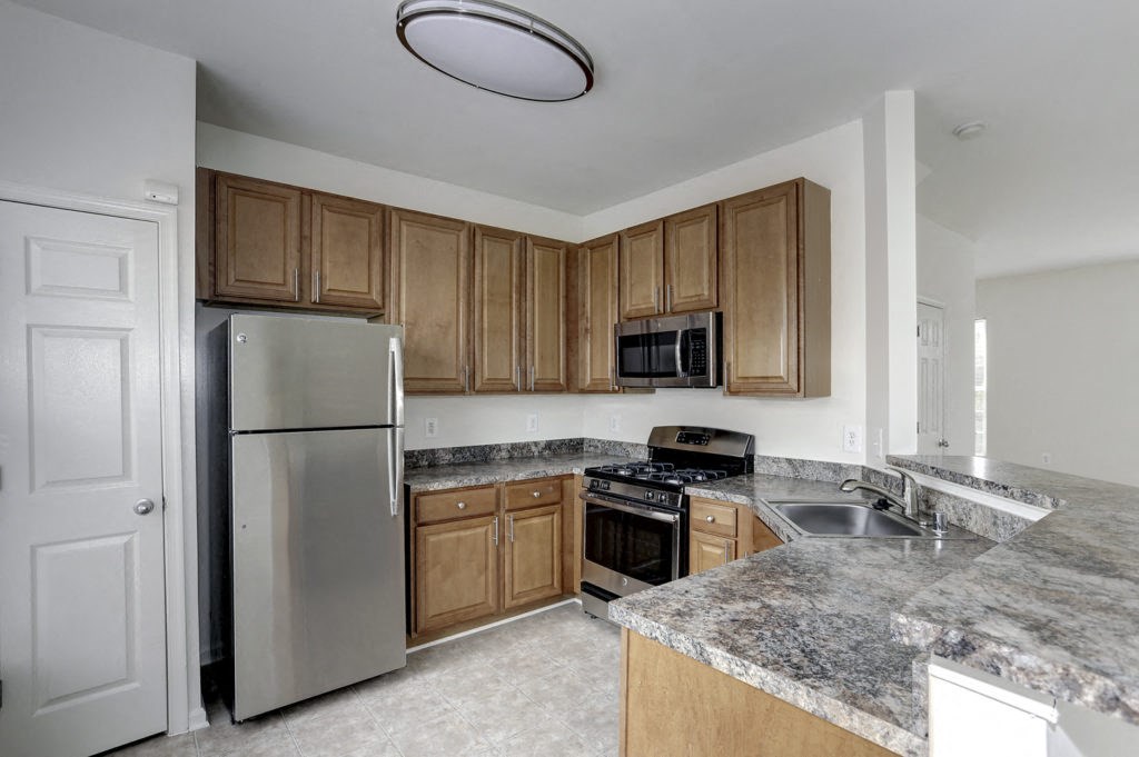 Kitchen at Townes at Village Center, Maryland