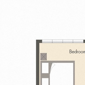 B2 – 2 Bedroom 2.5 Bath Floor Plan Layout – 1228 Square Feet