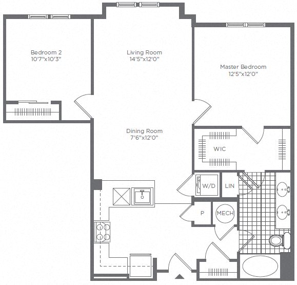 2BR 1BA