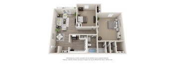 2 Bed 2 Bath Floor Plan | 928 Sq. Ft. at Woodbriar Management, LLC, Tucker, 30084