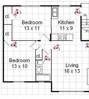 2 Bed 1 Bath Onsite W/D Tier B