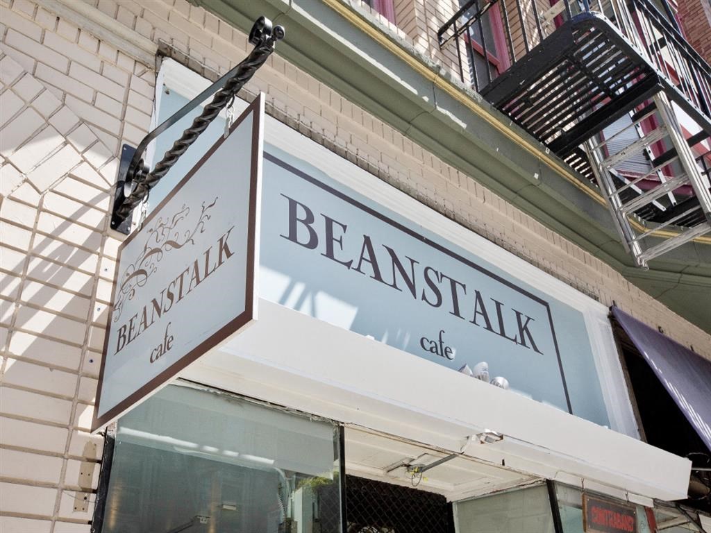 a sign on the side of a store