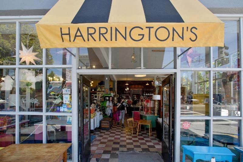 a store with a sign on the front of it