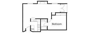 1BR 1BA - FLOOR PLAN D - 962 HILGARD