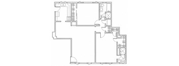 2 BEDROOM 2 BATH FLOOR PLAN C 964 HILGARD