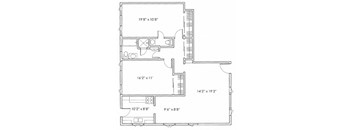 2 BEDROOM 2 BATH FLOOR PLAN B 964 HILGARD
