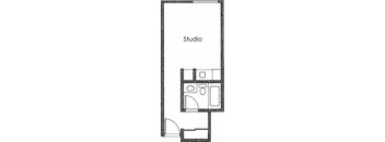 BACHELOR 1BA - FLOOR PLAN A - 1400 MIDVALE