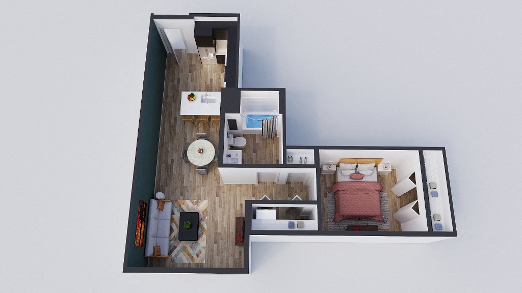 1 Bedroom 550 Harborfront