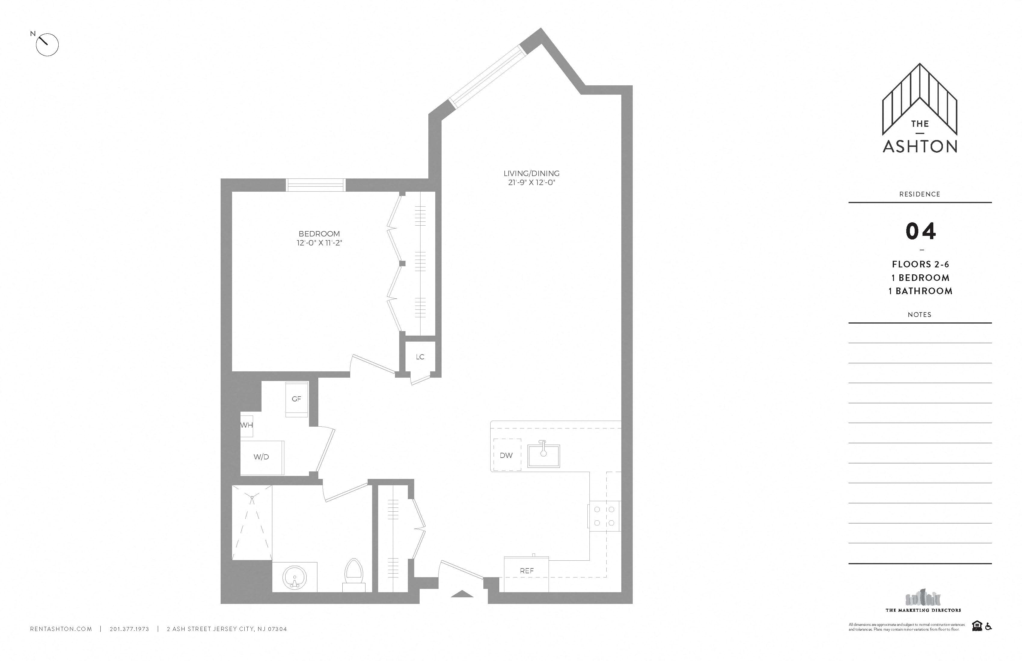 Unit 04 Floors 2-6 1b/1b