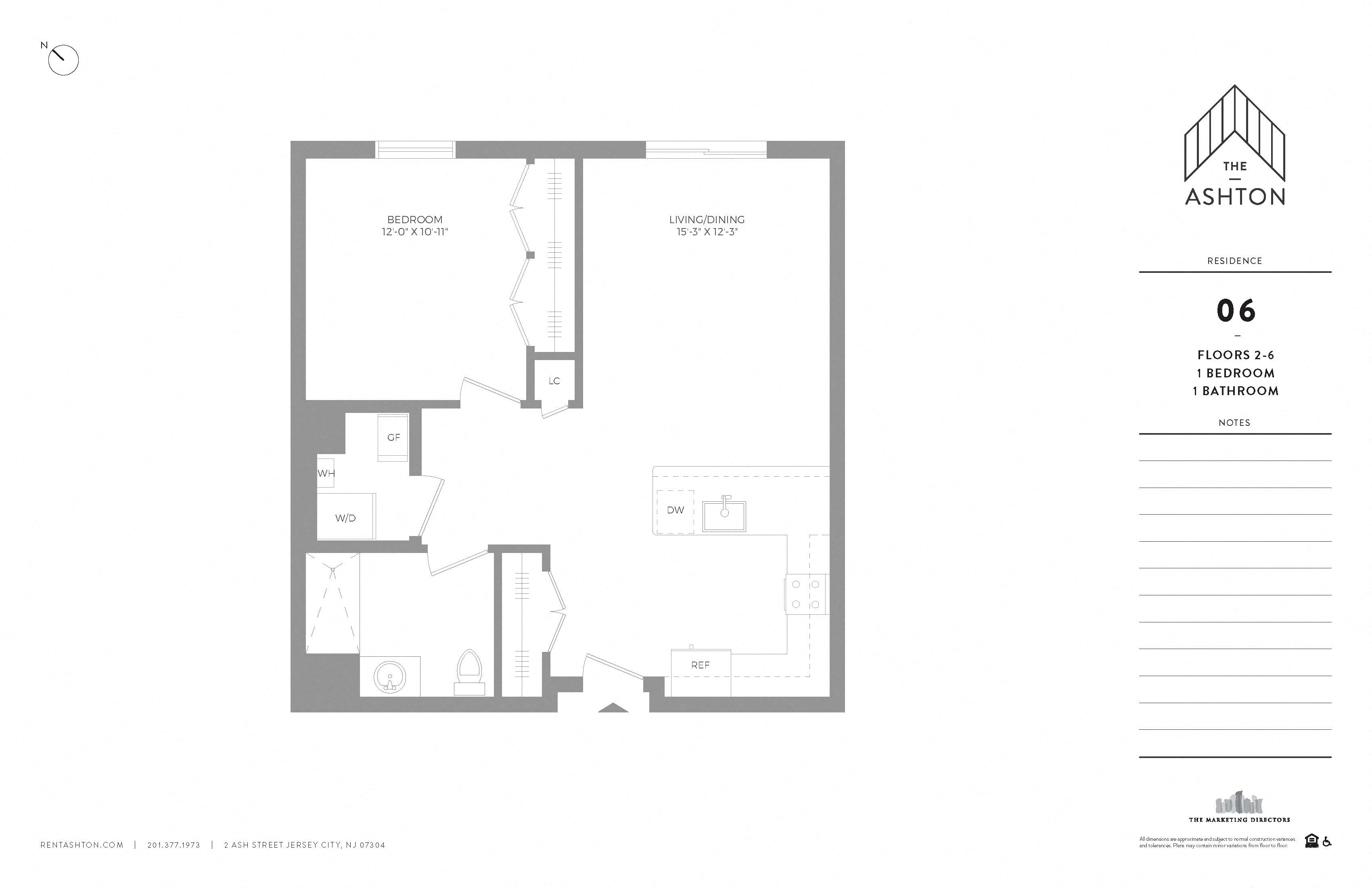 Unit 06 Floors 2-6 1b/1b