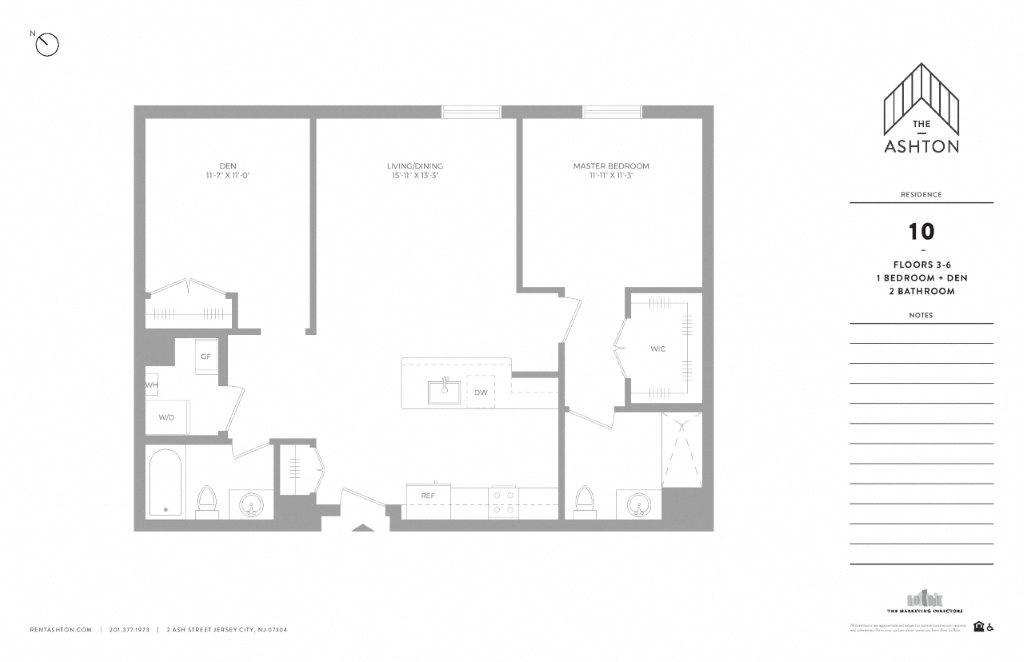 Unit 10 Floors 3-6 1b/2b/1d
